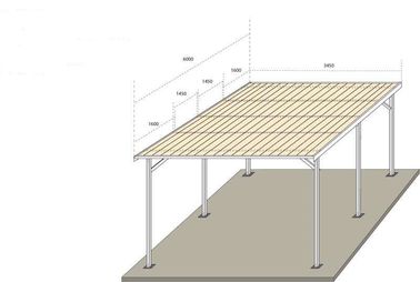Καλή τιμή. Ηλιακές δομές Carport θόλων γκαράζ PV, γαλβανισμένος ηλιακός χώρος στάθμευσης ραφιών σε απευθείας σύνδεση