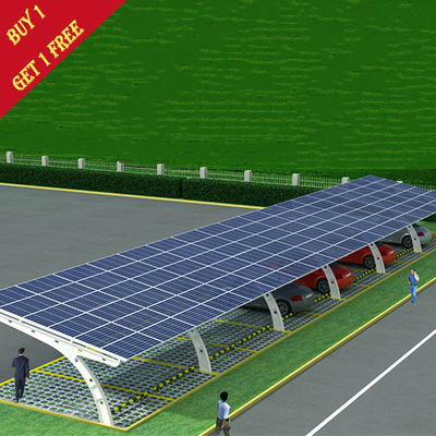 Καλή τιμή. ηλιακά συστήματα 60kw Carport για το έδαφος επιτροπής PV Frameless χώρων στάθμευσης λιμένων αυτοκινήτων που τοποθετεί το ηλιακό υπόστεγο χώρων στάθμευσης αυτοκινήτων σε απευθείας σύνδεση