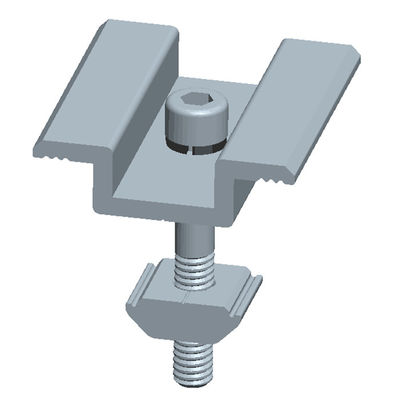 Καλή τιμή. Το αργίλιο 6005-T5 & Sus 304 ευπόβαλε σε ανοδική οξείδωση τους σφιγκτήρες ηλιακού πλαισίου ταινιών SurfaceThin για να τοποθετήσει PV σε απευθείας σύνδεση