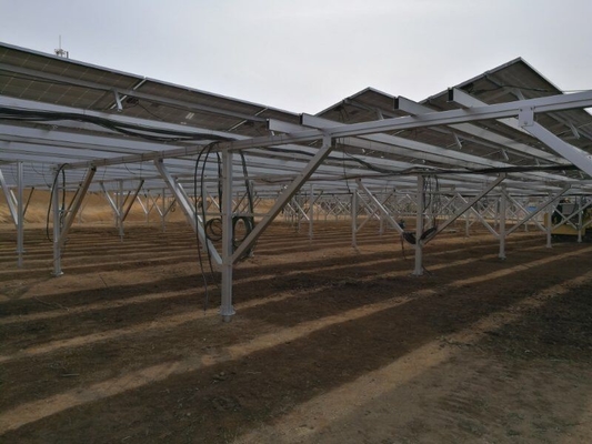 Καλή τιμή. 10 - 60deg τοποθετημένο PV εγκατάστασης ηλιακό υποστήριγμα συστημάτων αργιλίου 6005-T5 έδαφος σε απευθείας σύνδεση