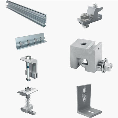 Στεγών & εδάφους ηλιακό τοποθετώντας πλαίσιο επιτροπής cOem αντίστασης εξαρτημάτων ισχυρό για τα ηλιακά κύτταρα PV