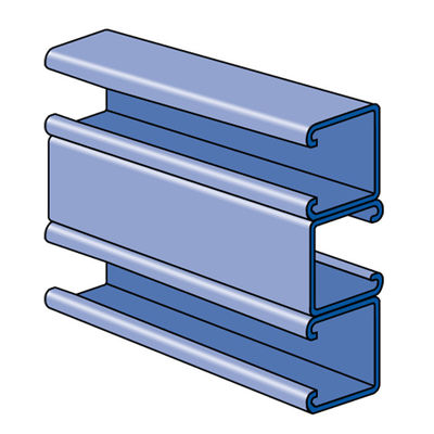 Γαλβανισμένο κανάλι χάλυβα Γ Q235B Q345B για τα συστήματα PV