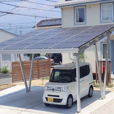 20 γαλβανισμένα 30KW να τοποθετήσει χάλυβα PV Carport υποστηρίγματα