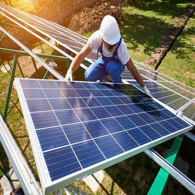 Καλή τιμή. Το έδαφος χάλυβα Q235 τοποθέτησε την ηλιακή δομή σε απευθείας σύνδεση