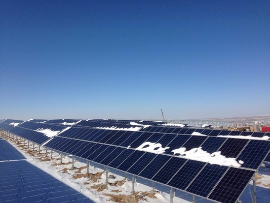 Στήριγμα ηλιακού πάνελ Q235B Q345B με σύστημα τοποθέτησης Φ/Β γαλβανισμού εν θερμώ/ανοδίωσης