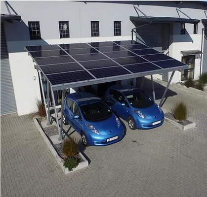 Μοντάρισμα ηλιακού πλαισίου χώρων στάθμευσης - υποστηριγμάτων ηλιακό υποστήριγμα Carport αργιλίου αδιάβροχο